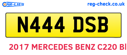 N444DSB are the vehicle registration plates.