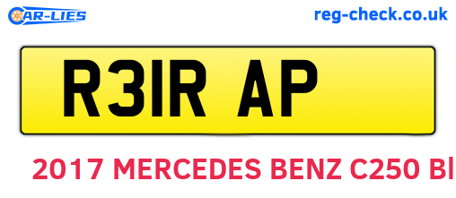 R31RAP are the vehicle registration plates.