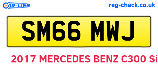 SM66MWJ are the vehicle registration plates.