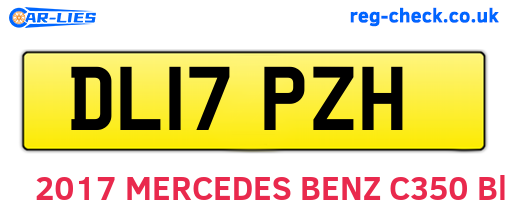 DL17PZH are the vehicle registration plates.