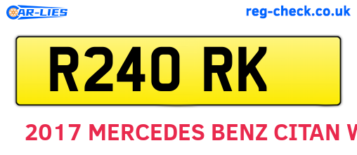 R24ORK are the vehicle registration plates.