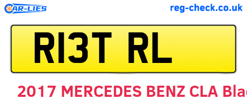R13TRL are the vehicle registration plates.