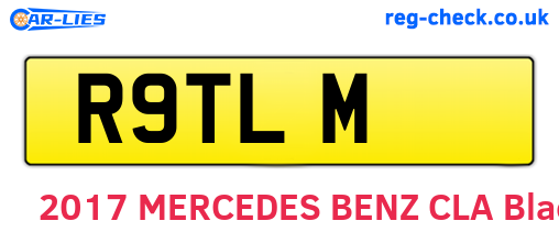 R9TLM are the vehicle registration plates.