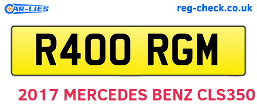 R400RGM are the vehicle registration plates.