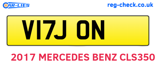 V17JON are the vehicle registration plates.