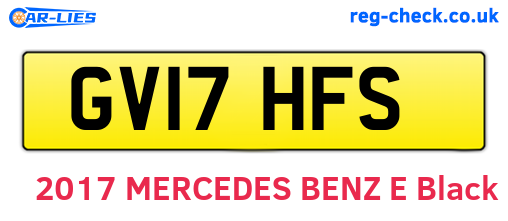 GV17HFS are the vehicle registration plates.