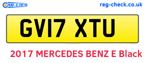 GV17XTU are the vehicle registration plates.