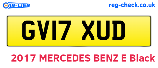 GV17XUD are the vehicle registration plates.