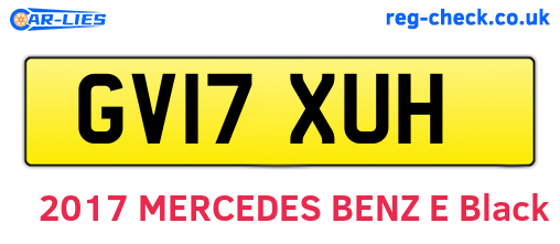GV17XUH are the vehicle registration plates.