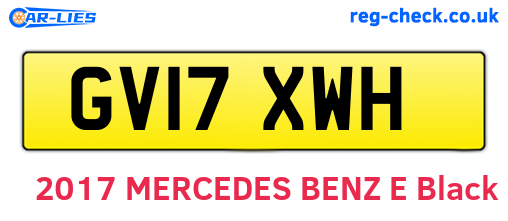 GV17XWH are the vehicle registration plates.