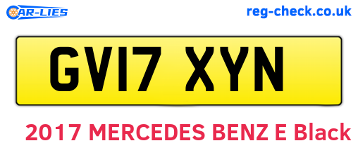 GV17XYN are the vehicle registration plates.