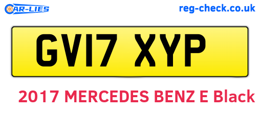 GV17XYP are the vehicle registration plates.