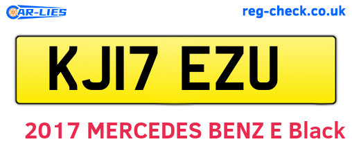 KJ17EZU are the vehicle registration plates.