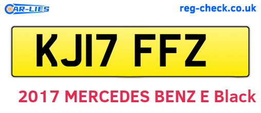 KJ17FFZ are the vehicle registration plates.