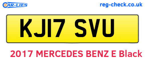 KJ17SVU are the vehicle registration plates.
