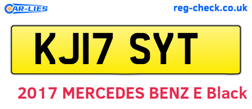 KJ17SYT are the vehicle registration plates.