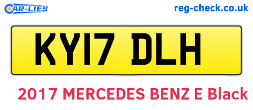 KY17DLH are the vehicle registration plates.