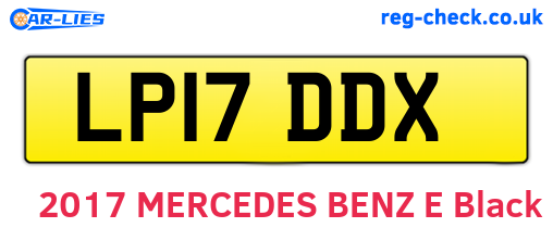 LP17DDX are the vehicle registration plates.