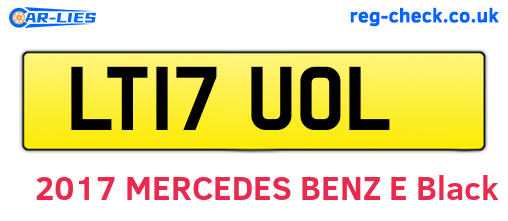 LT17UOL are the vehicle registration plates.