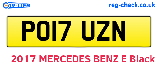PO17UZN are the vehicle registration plates.