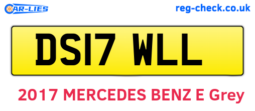 DS17WLL are the vehicle registration plates.
