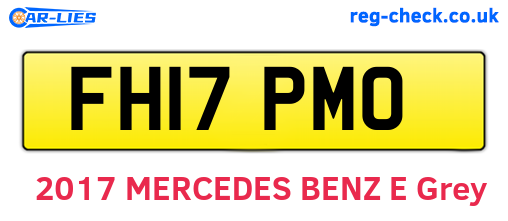 FH17PMO are the vehicle registration plates.