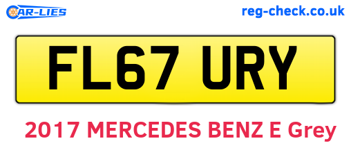 FL67URY are the vehicle registration plates.