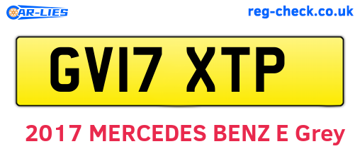 GV17XTP are the vehicle registration plates.