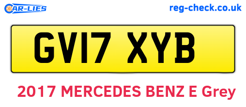 GV17XYB are the vehicle registration plates.