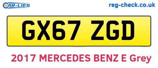 GX67ZGD are the vehicle registration plates.