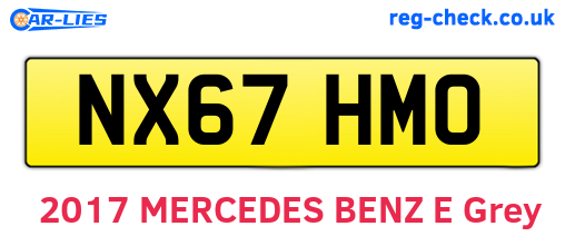 NX67HMO are the vehicle registration plates.
