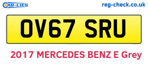 OV67SRU are the vehicle registration plates.