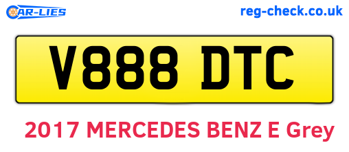 V888DTC are the vehicle registration plates.