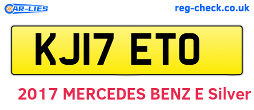 KJ17ETO are the vehicle registration plates.