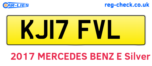 KJ17FVL are the vehicle registration plates.
