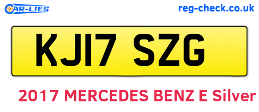 KJ17SZG are the vehicle registration plates.
