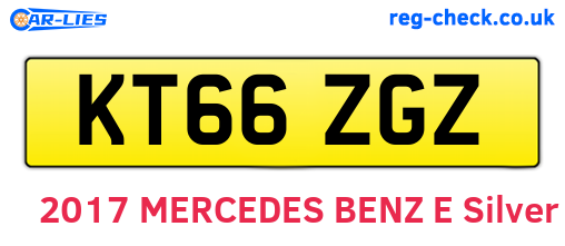 KT66ZGZ are the vehicle registration plates.