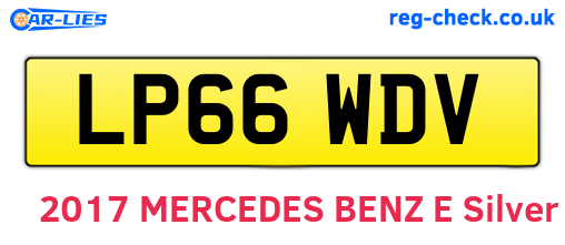 LP66WDV are the vehicle registration plates.