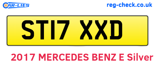 ST17XXD are the vehicle registration plates.