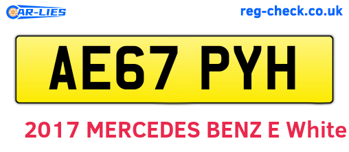 AE67PYH are the vehicle registration plates.
