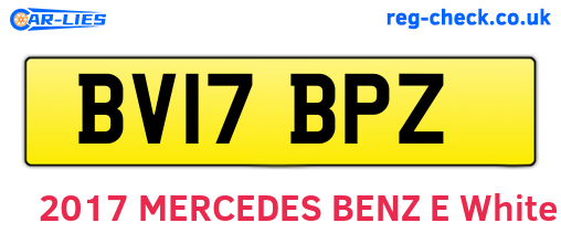 BV17BPZ are the vehicle registration plates.