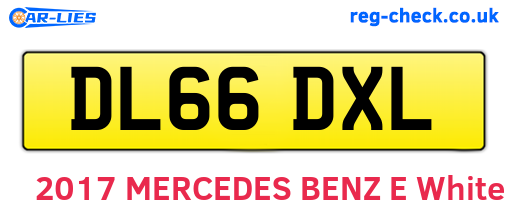 DL66DXL are the vehicle registration plates.