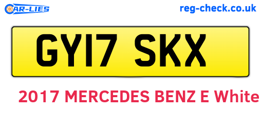 GY17SKX are the vehicle registration plates.