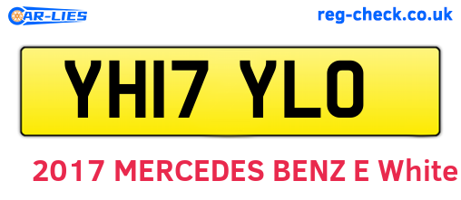YH17YLO are the vehicle registration plates.