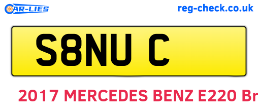 S8NUC are the vehicle registration plates.