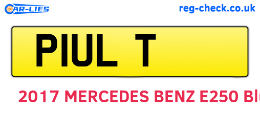 P1ULT are the vehicle registration plates.