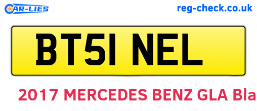 BT51NEL are the vehicle registration plates.