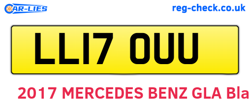 LL17OUU are the vehicle registration plates.