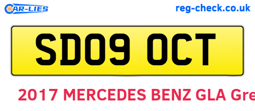SD09OCT are the vehicle registration plates.