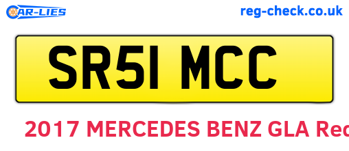 SR51MCC are the vehicle registration plates.